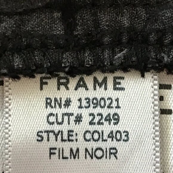 Frame Le Skinny De Jeanne Jeans Women 27 Black Mid Rise Stretch Preppy Sculpting - Picture 12 of 14